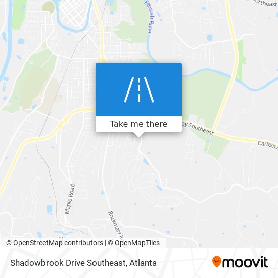 Mapa de Shadowbrook Drive Southeast