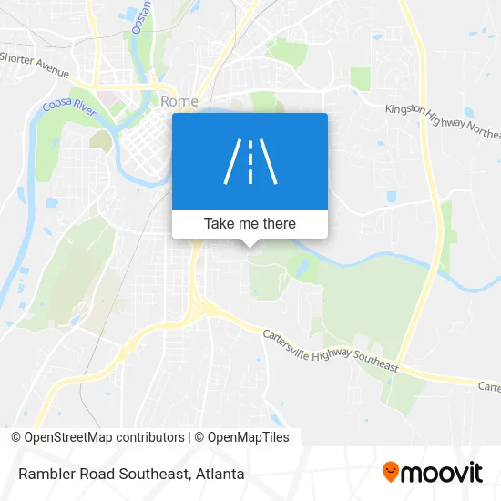 Rambler Road Southeast map