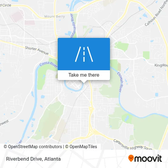 Riverbend Drive map