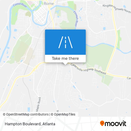 Mapa de Hampton Boulevard