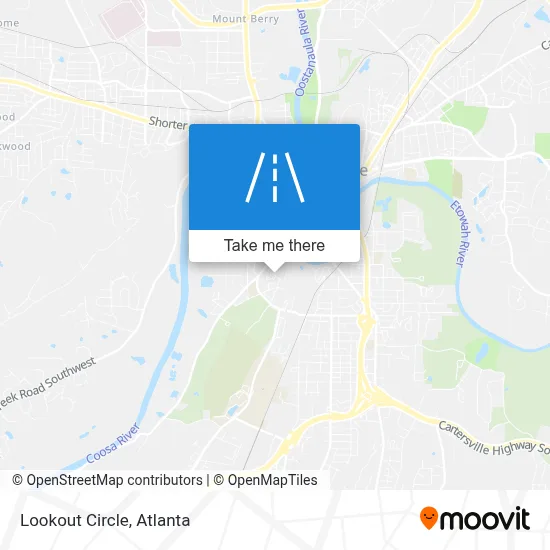 Lookout Circle map