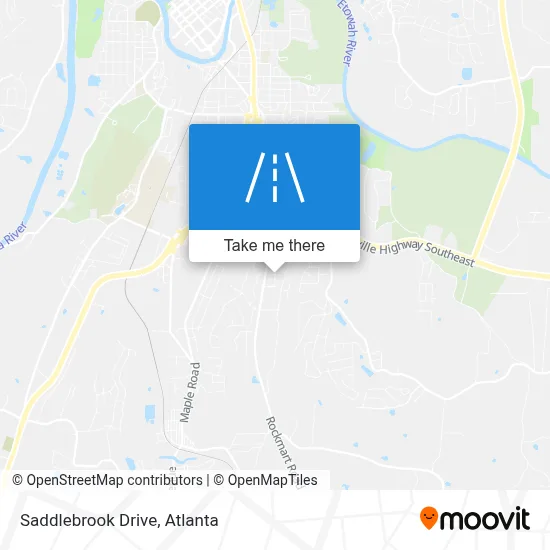 Saddlebrook Drive map