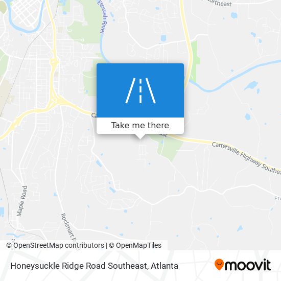Mapa de Honeysuckle Ridge Road Southeast