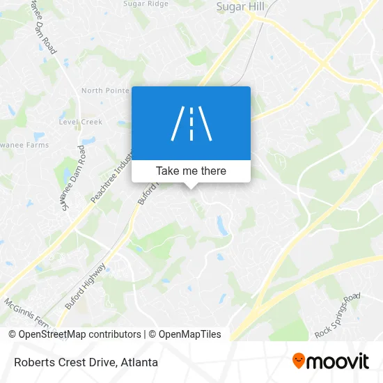 Roberts Crest Drive map