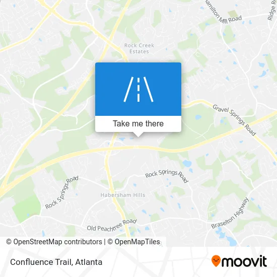 Confluence Trail map