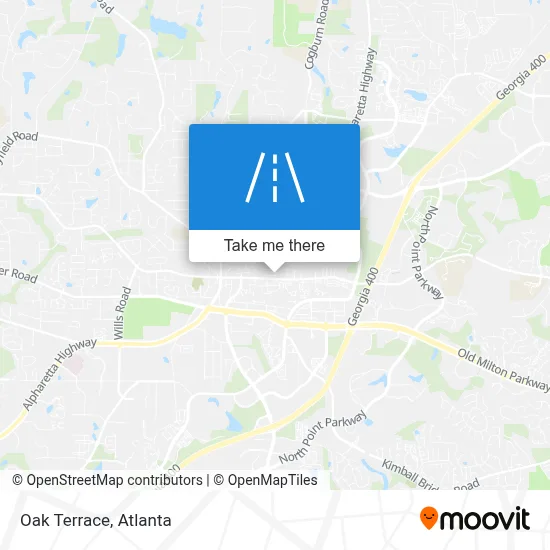 Oak Terrace map
