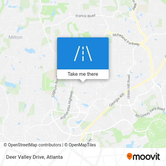 Deer Valley Drive map