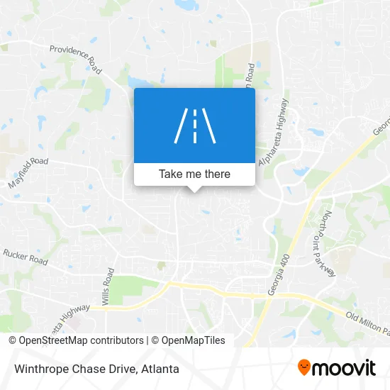 Winthrope Chase Drive map