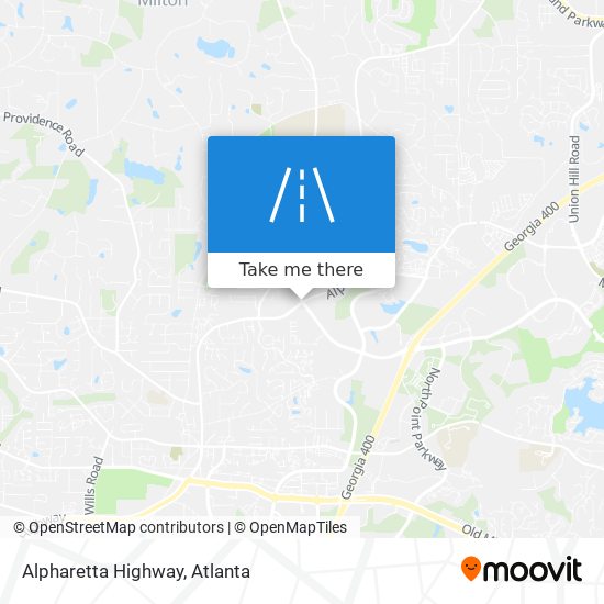 Alpharetta Highway map