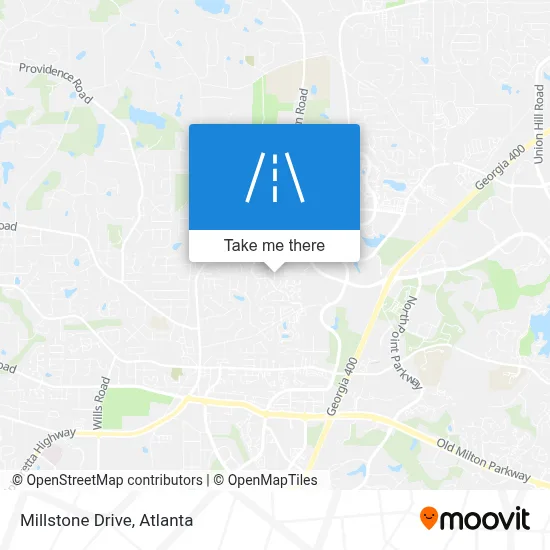 Millstone Drive map