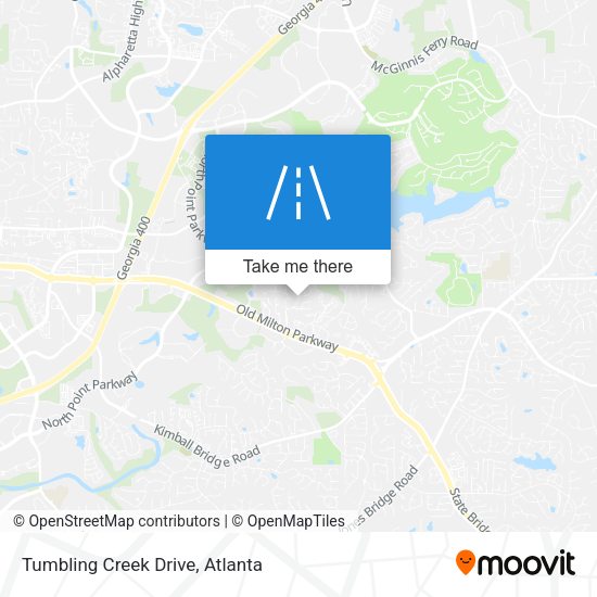 Mapa de Tumbling Creek Drive