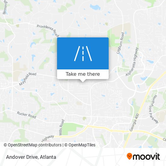 Mapa de Andover Drive