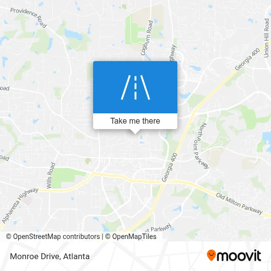 Monroe Drive map