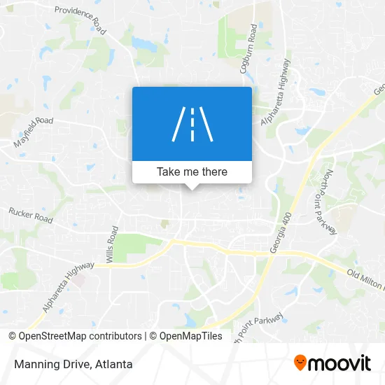 Manning Drive map