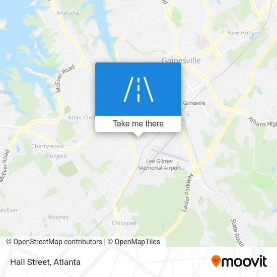 Hall Street map