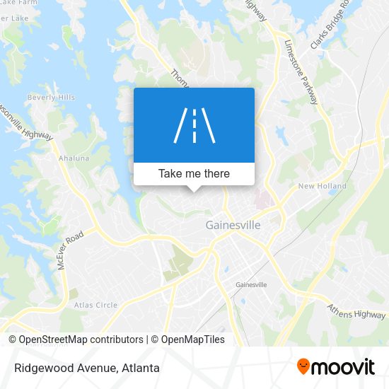 Mapa de Ridgewood Avenue