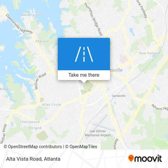 Alta Vista Road map