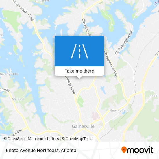 Enota Avenue Northeast map