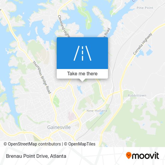 Brenau Point Drive map