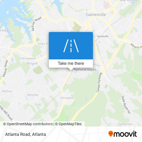 Mapa de Atlanta Road