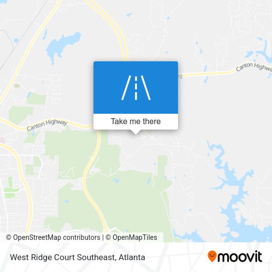 West Ridge Court Southeast map