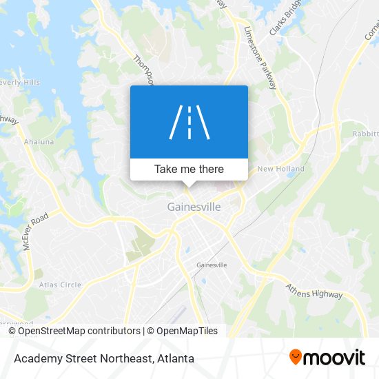 Mapa de Academy Street Northeast