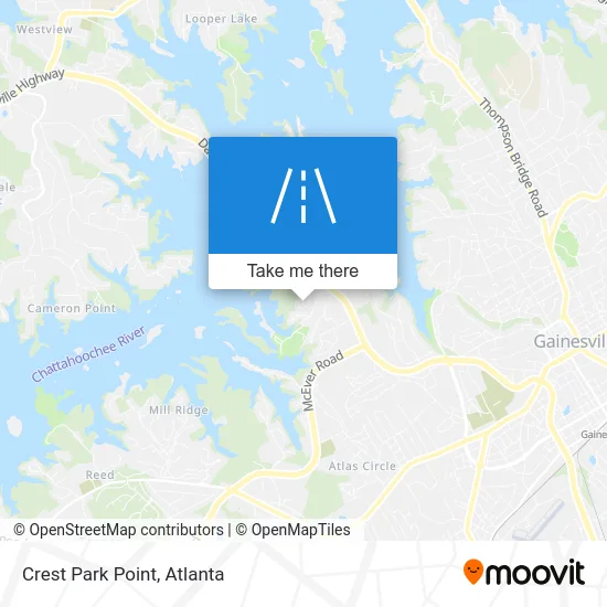 Crest Park Point map