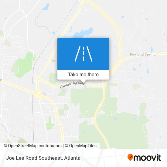 Joe Lee Road Southeast map