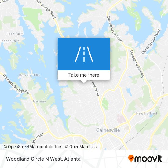 Mapa de Woodland Circle N West