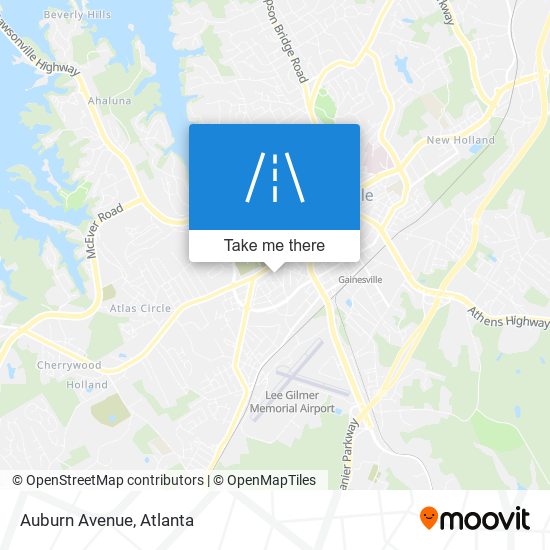 Mapa de Auburn Avenue