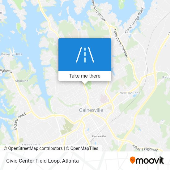 Civic Center Field Loop map