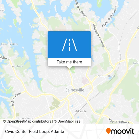 Civic Center Field Loop map