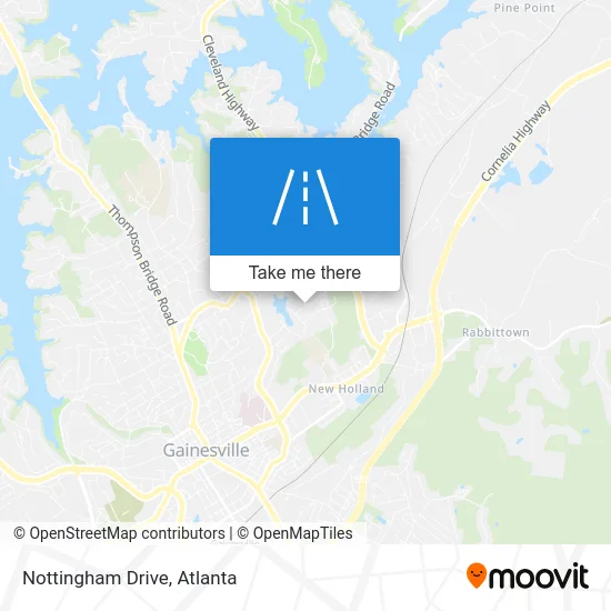 Nottingham Drive map