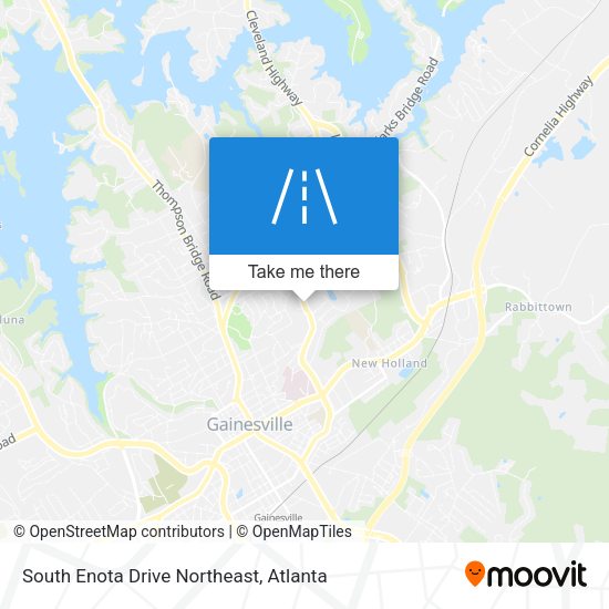Mapa de South Enota Drive Northeast