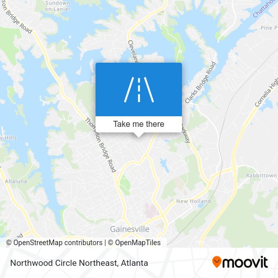 Northwood Circle Northeast map