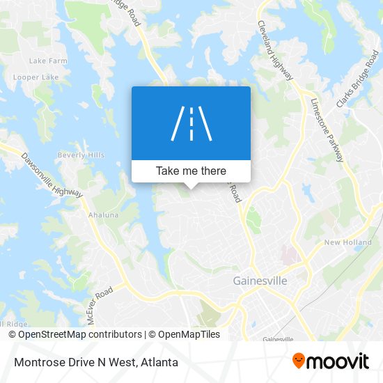 Mapa de Montrose Drive N West