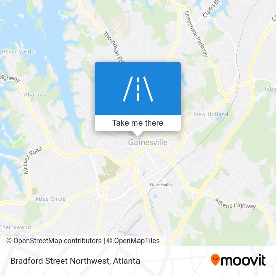 Bradford Street Northwest map