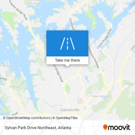 Mapa de Sylvan Park Drive Northeast