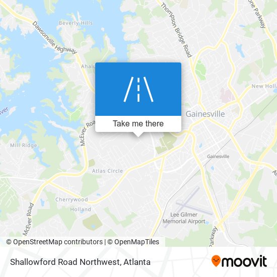 Shallowford Road Northwest map