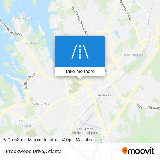 Brookwood Drive map