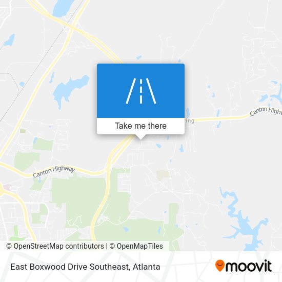 East Boxwood Drive Southeast map