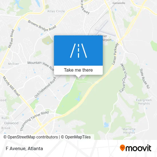 F Avenue map