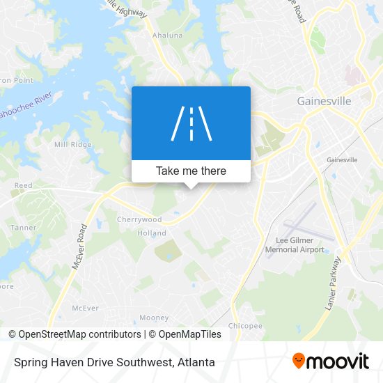 Mapa de Spring Haven Drive Southwest