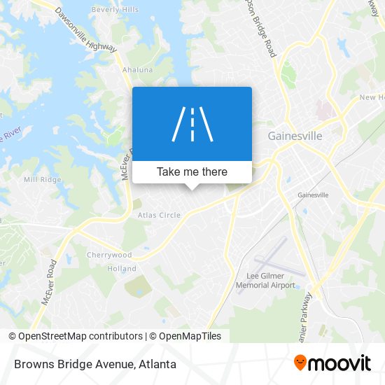 Mapa de Browns Bridge Avenue