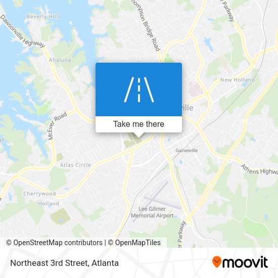 Northeast 3rd Street map