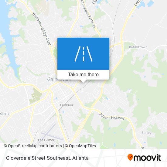 Cloverdale Street Southeast map