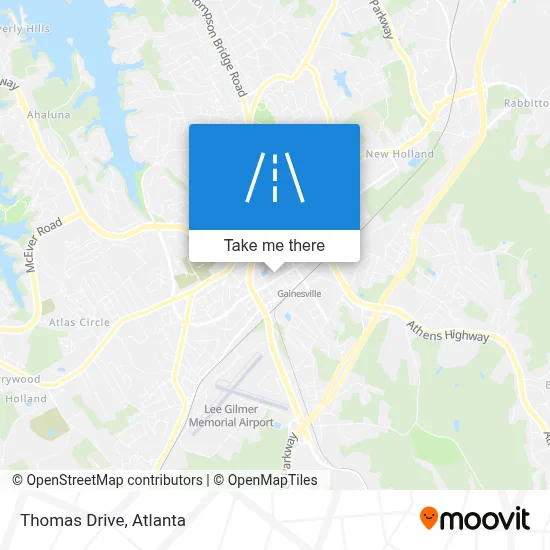 Thomas Drive map