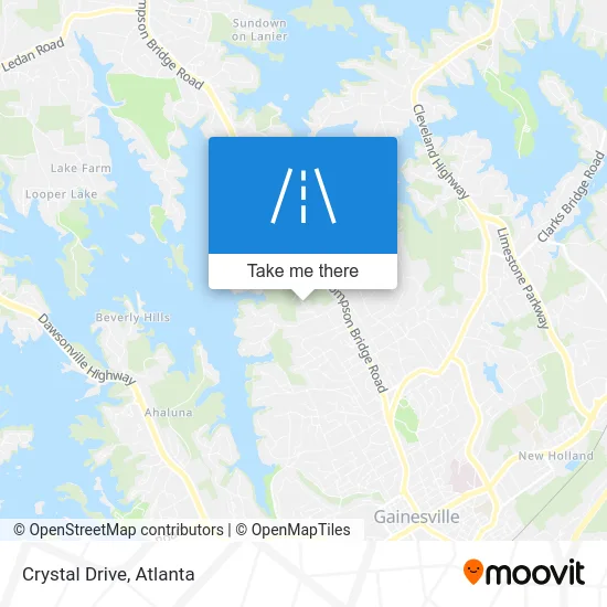 Crystal Drive map