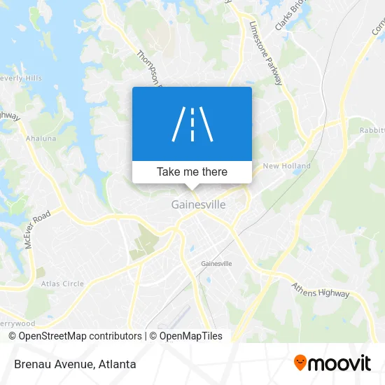 Brenau Avenue map