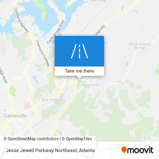 Mapa de Jesse Jewell Parkway Northeast